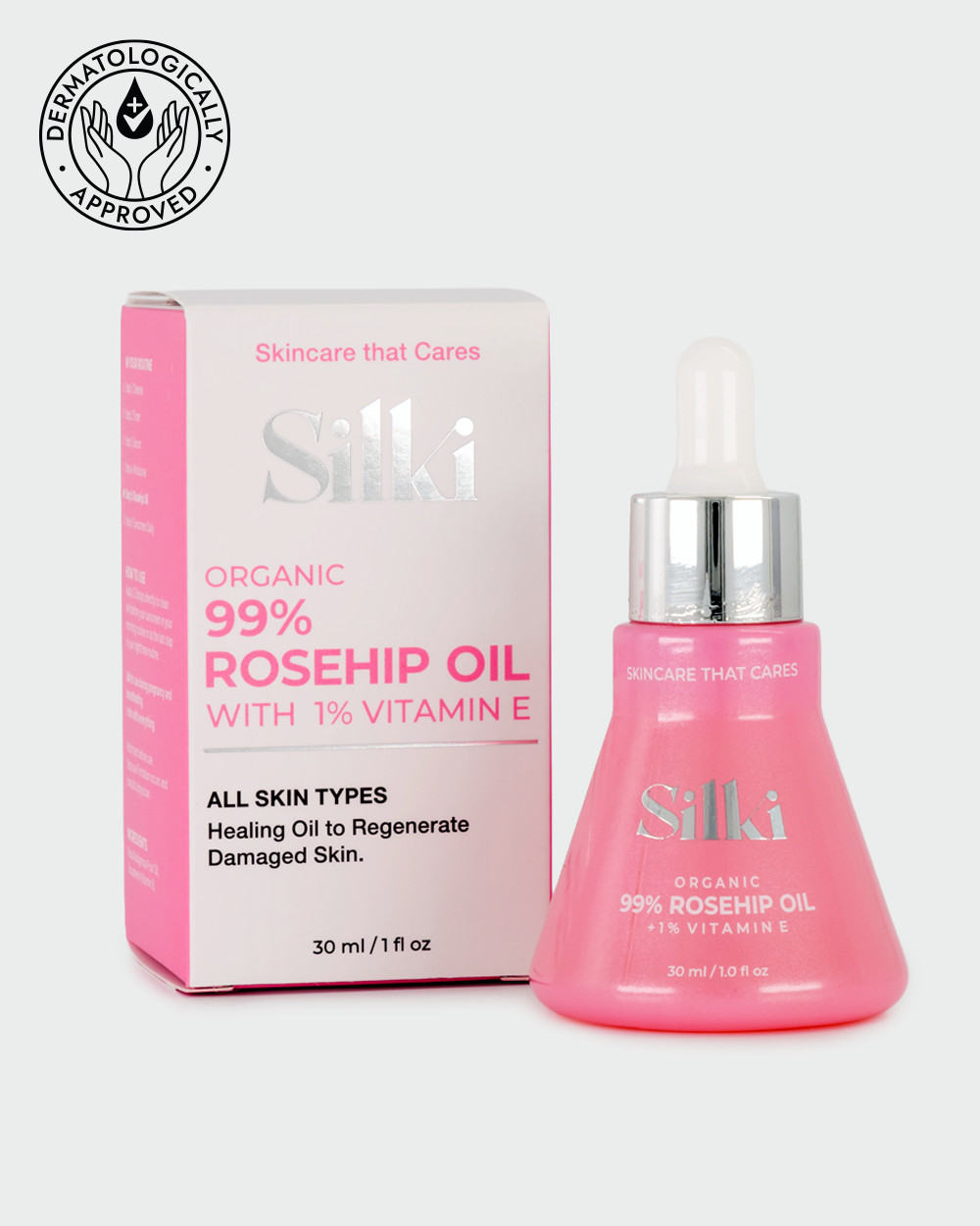 99% Rosehip Oil with 1% Vitamin E Oil Serum - 30ml