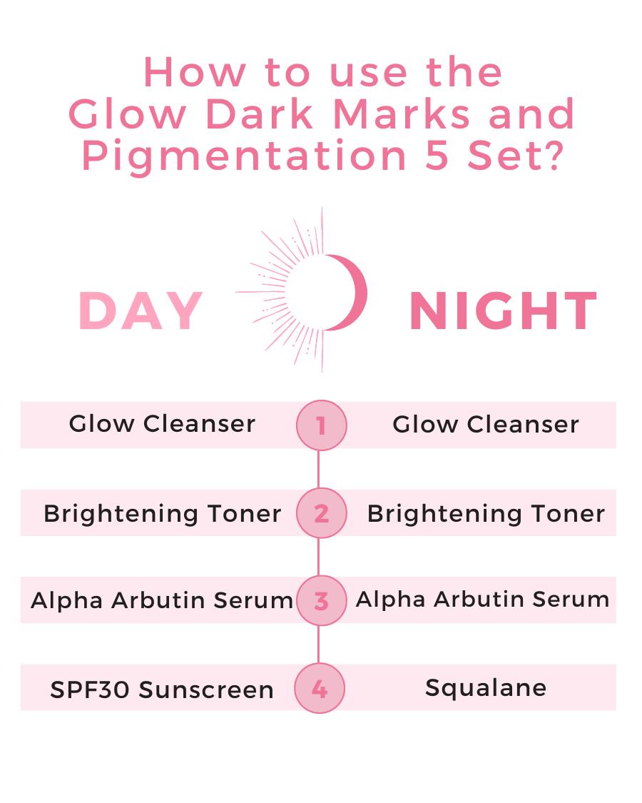 Glow AM and PM Dark Marks and Pigmentation 5 Set