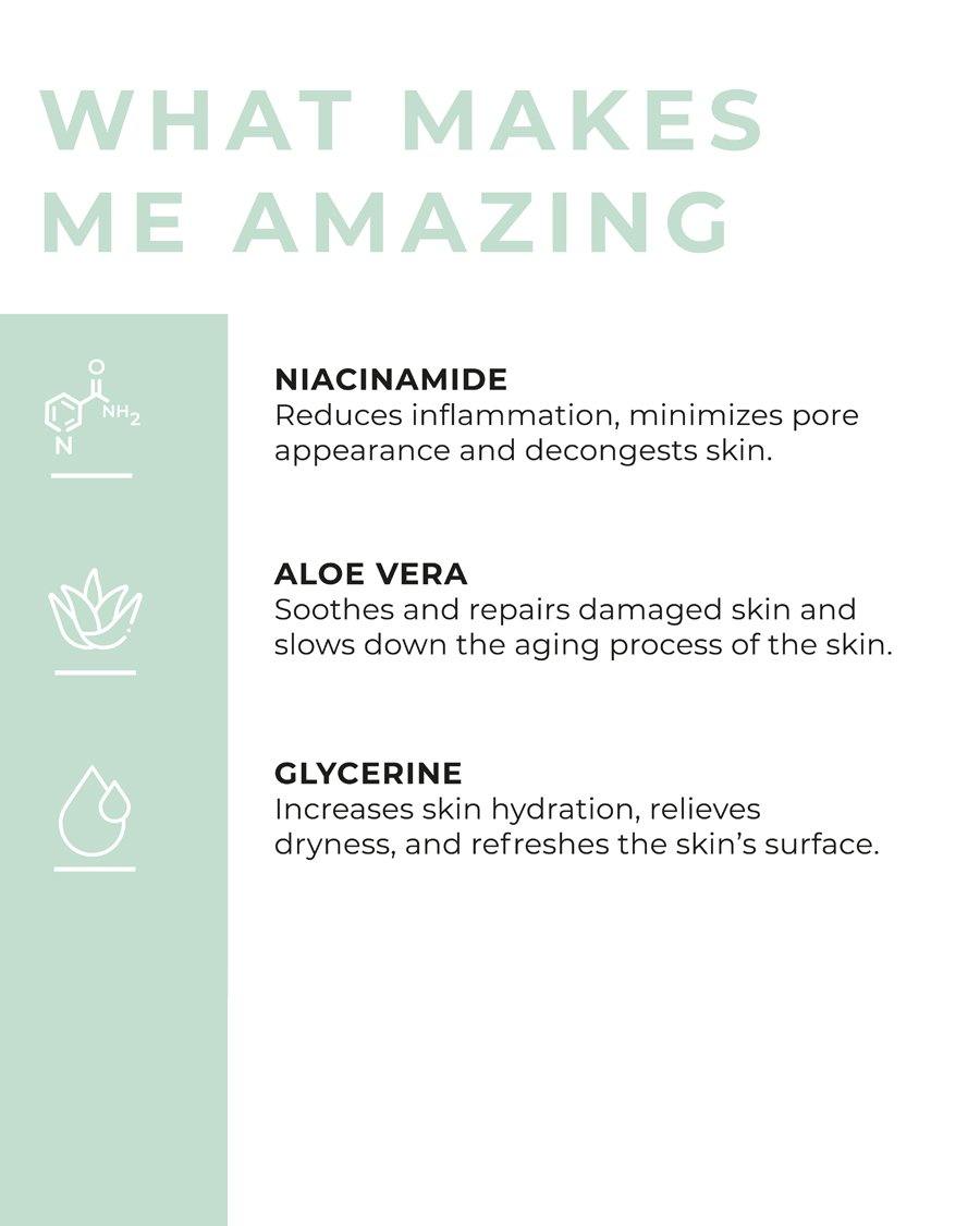 7% Niacinamide, Aloe Vera and Glycerine Serum - Silki