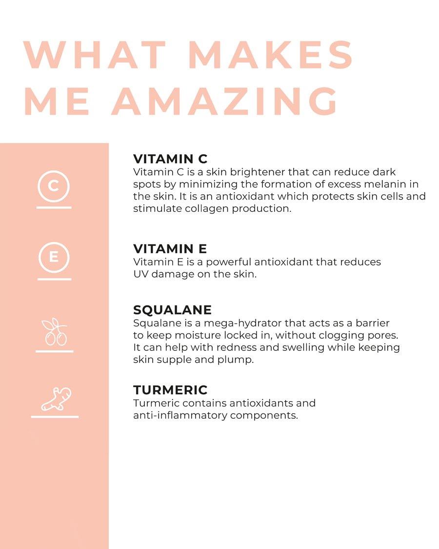 Vitamin C, Vitamin E, Squalane & Turmeric Serum - Silki